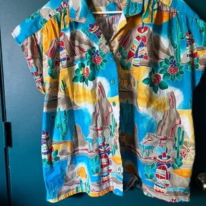 Vibrant Southwestern Print Shirt